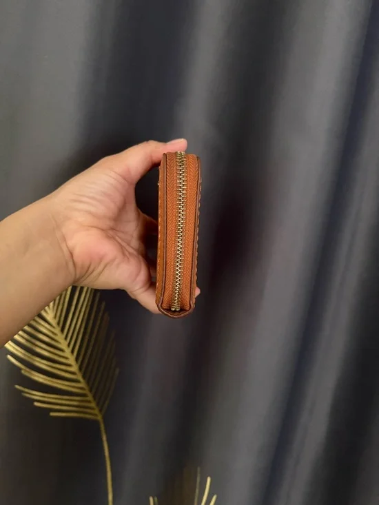 Marc Jacobs Pebbled Leather Zip Wallet in Cognac - Picture 3 of 7